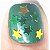 Estrelinha 4mm Verde Amarela - Metalizada 2g - Imagem 2
