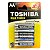 Pilha Alcalina AA - Toshiba - LR6 - 4 unid. - Imagem 1