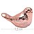 Pássaro Decorativo Porcelana - Rosé Cromado - Imagem 1