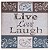 Placa Decorativa em MDF - Live Love Laugh 8030-L - Imagem 1