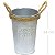 Vaso Metal Alça em Juta - Flowers Garden - Ref SL4101-3 - Imagem 1