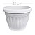 Vaso Grego Decorativo Plástico Redondo - Branco - Imagem 4
