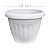 Vaso Grego Decorativo Plástico Redondo - Branco - Imagem 5