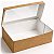 Caixa Kraft 5 unid. KB31A 35 x 25 x 13 cm - com Visor - Imagem 1