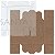 Caixa de Papel Kraft com Tampa de PVC CH-07 8,5x8,5x3,5 cm - 20un. - Imagem 2