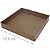 Caixa de Papel Kraft com Tampa de PVC CH-04 17,5x17,5x3 cm - 20un. - Imagem 1