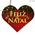 Etiqueta Tag Coração Feliz Natal 10 unid. - Ref. 04/001 - Imagem 1
