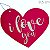 Etiqueta Tag Coração I Love You 12 unid. - Ref. ETG00013 - Imagem 1