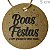 Etiqueta Tag kraft Boas Festas - 10 unid. - Imagem 1
