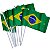 Bandeira do Brasil 13,5 x 21 cm Kit 12 unid. - Imagem 3