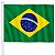 Bandeira do Brasil 13,5 x 21 cm Kit 12 unid. - Imagem 1