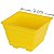 Vaso Quadrado Plástico Amarelo - Imagem 1