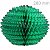 Bola Pom Pom de Papel de Seda 280mm - Ref. 174 - Verde - Imagem 1