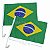 Bandeira do Brasil para Carro 30 x 45 cm - Copa do Mundo - Imagem 1