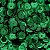 Lantejoula 6 mm - Metalizada Verde Bandeira - Imagem 1