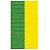 Fita de Gorgurão N°3  Verde Amarelo - 15mm x 10m - Imagem 1