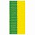 Fita de Gorgurão N°2  Verde Amarelo - 10mm x 10m - Imagem 1