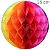 Globo Colméia 25 cm - Colorido YDH-4881 - Imagem 1