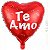 Balão Metal Coração 45cm - Vermelho Te Amo - Imagem 1
