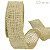 Fita de Juta Natural Metalizada Ouro Cód. 325 - 50mm x 9,5m - Imagem 1