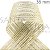Fita de Juta Natural Fio Metalizado Ouro 0460 - 35mm x 9,15m - Imagem 1