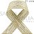 Fita de Juta Natural Fio Metalizado Ouro 0460 - 21mm x 9,15m - Imagem 1