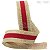 Fita de Juta Natural com Veludo Vermelho Cód. 390 - 40mm x 9,5m - Imagem 1