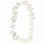 Colar Havaiano de Flores Plástico Branco - 10 unid. - Imagem 1