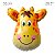 Balão Metalizado c/ Canudo - Girafa 52cm REF.QD046 - Imagem 1