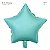 Balão Metalizado Estrela c/Canudo - Azul Bebê 12.7cm 6 unid. - REF. Q00607 - Imagem 1