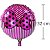 Balão Metal Redondo Laço Pink com Poá Branco - Imagem 1