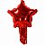 Balão Metal Estrela 9x9cm Vermelha REF ZW-50005 - Imagem 2