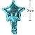Balão Metal Estrela 9x9cm Azul REF 50005 - Imagem 1