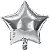 Balão Metal Estrela 35x35cm Prata REF ZW-71620 - Imagem 2
