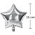 Balão Metal Estrela 35x35cm Prata REF ZW-71620 - Imagem 1
