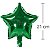 Balão Metal Estrela 21x21cm Verde - Imagem 1