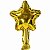 Balão Metal Estrela 11x11cm Ouro REF. ZW-50005 - Imagem 2