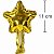 Balão Metal Estrela 11x11cm Ouro REF. ZW-50005 - Imagem 1