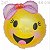 Balão Metal Emoji Menina - 48x63 cm Ref. 8585 - Imagem 1