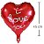 Balão Metal Coração 45cm - Vermelho I Love You - Imagem 1