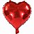 Balão Metal Coração 30x32cm Vermelho REF ZW-70012 - Imagem 2