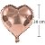 Balão Metal Coração 30x32cm Rose REF ZW-70012 - Imagem 1