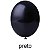 Balão Happy Day 9 Liso 50 unid. - Preto - Imagem 1