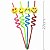 Canudo para Drinks Espiral Rigido 4unid. - Emoji Ref. Ha443 - Imagem 1