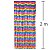 Cortina Franja 1x2m Metalizada Ref.ZW 71885-4 - Mesclada Arco-íris - Imagem 1