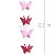 Cortina Borboleta em Papel 3D - Ref. B1 Rosa - Imagem 1