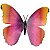 Borboleta Decorativa Imã 3D Adesiva 12 unid. Ref.7233 - Imagem 5