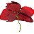Flor Bico de Papagaio em Veludo Vermelho Ref. XY23-1366 - Imagem 2