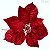 Flor Bico de Papagaio em Veludo Vermelho XY16-288 - Imagem 1