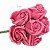 Buquê de Rosas Perfumadas em E.V.A 6 unid.- Ref.354-16 Rosa escuro - Imagem 1